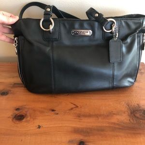 Coach leather tote!